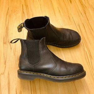 Dr. Martens Dark Brown Leather Ankle Boots